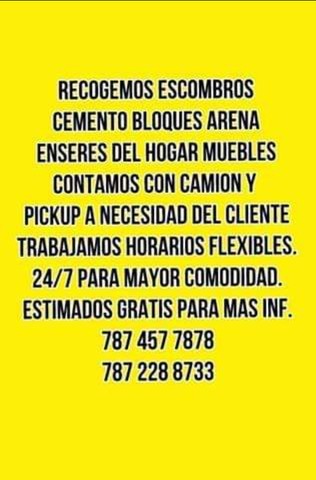 Recogido escombros Puerto Rico 