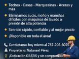 Limpieza de techos y otras áreas 