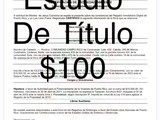 Estudio de Titulo