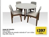 Mesa comedor 4 sillas