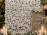 Pared floral para bodas y eventos