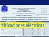 CERTIFICACIONES ELECTRICAS
