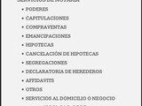 Servicios de Notaría