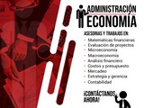 Tutorías y trabajos admin y economí